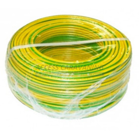 Fil 2,5mm² jaune/vert multibrins souple