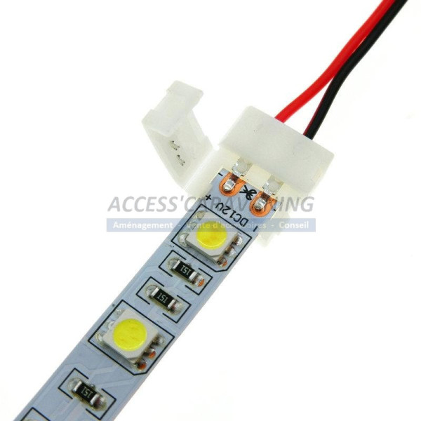 Connecteur 2 pin pour bande LED 10 mm