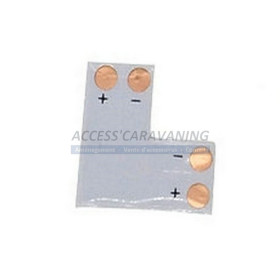 Connecteur (L) 2 voies pour bande a LED