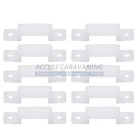 Clips (x10) pour bande a LED