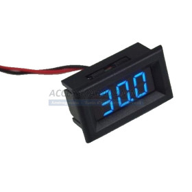 Voltmetre discret 12/24 Volts - affichage bleu