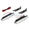 2X feux diurnes a 8 LED blanches