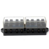 Porte fusibles 8 emplacements avec couvercle