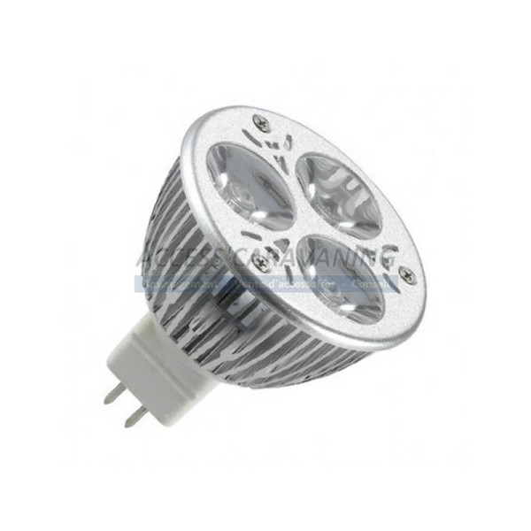 Ampoule LED 12V MR16 9 watts (blanc chaud)