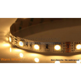 Bande a led 5M non etanche 12V (blanc chaud)