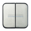 Facade gris metal double a bascule
