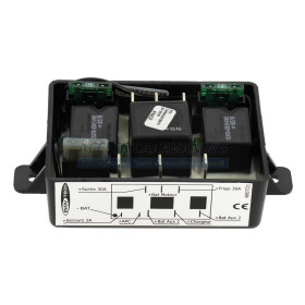 Coupleur separateur 3 batteries avec entree chargeur + frigo et securite