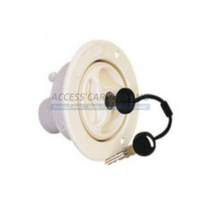 Coupelle de remplissage d'eau blanche avec serrure + 2 cles