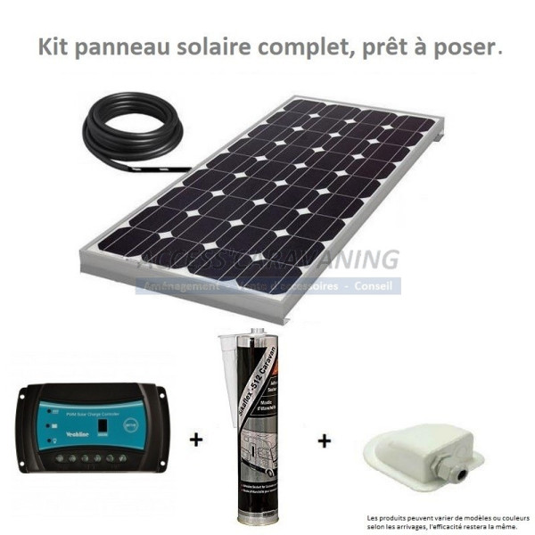 Panneau solaire 120 Watts - Kit complet pret a poser