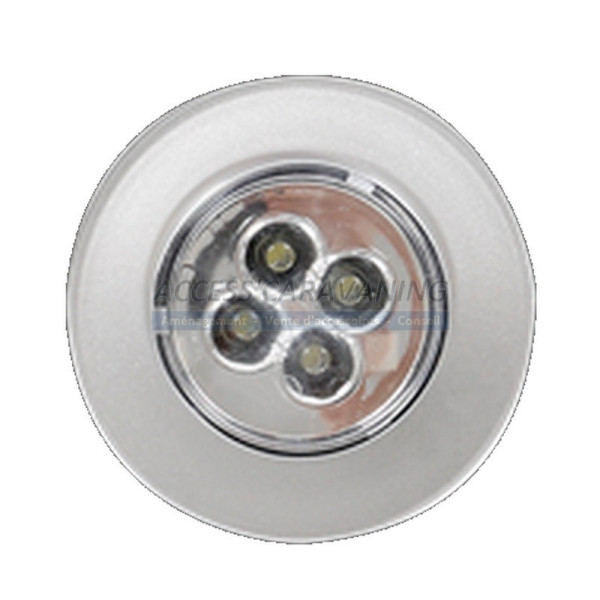 Lampe 4 LED push systeme push (noir, gris ou blanc)