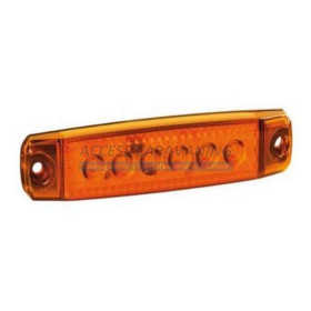 Feu position 6 LED orange plat
