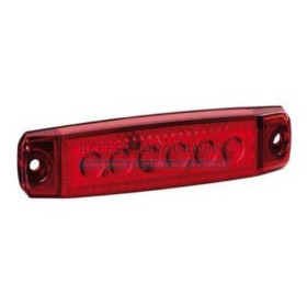 Feu position 6 LED rouge plat
