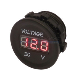 Voltmetre affichage rouge + cosses