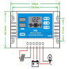 Regulateur solaire 10A ecran LCD auto