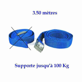 1 sangle de serrage de 3,50 metres bleue