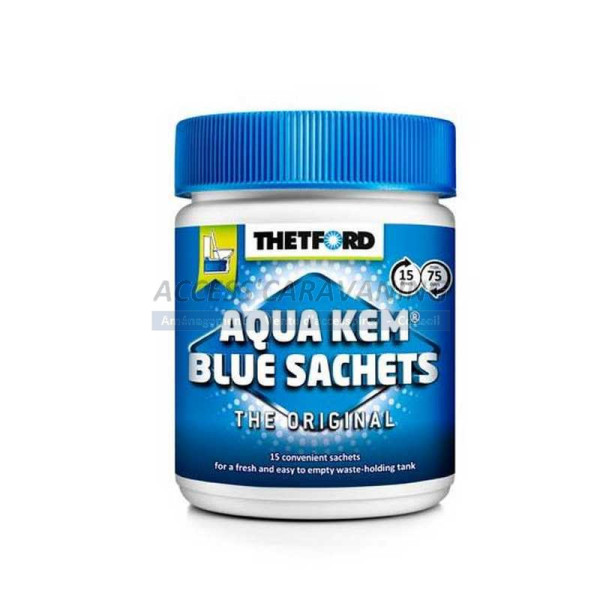 Sachets bleus WC Aqua Kem 15 sachets Thetford