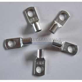 Lot de 5 cosses 16mm² D.8 à sertir