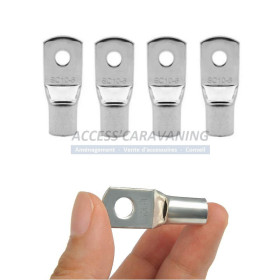 Lot de 5 cosses 10mm² D.6 a sertir
