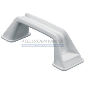 Poignee de tirage entraxe 138 mm plastique blanc