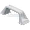 Poignee de tirage entraxe 138 mm plastique blanc