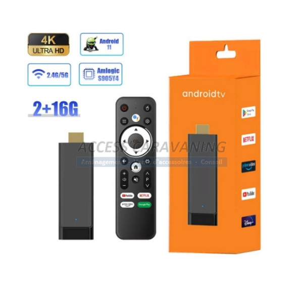 Stick HDMI TV cle Android 11.0 (2Go/16Go)