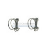 2x Colliers fils inox pour tuyau diam. 25 mm