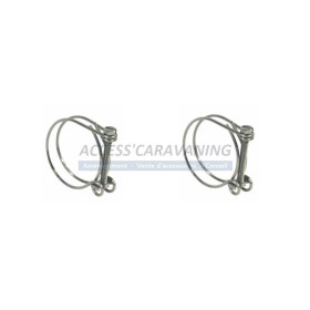 Colliers fils inox pour tuyau diam. 40 mm