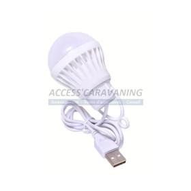 Ampoule de camping USB blanc froid 3 Watts