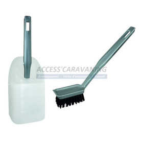 Brosse toilette avec support
