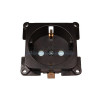 Prise marron 220 Volts 2 fiches