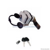 Poignee serrure claquante blanche avec 2 cles