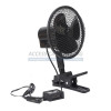 Ventilateur oscillant 12 ou 24 Volts avec pince ou fixation