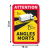 Stickers autocollant PL - Angles morts