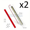 Lot de 2 barres Leds 1200 Lumens avec interrupteur