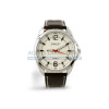 Montre sport design croco (bracelet noir police silver)