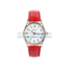 Montre design croco (bracelet rouge fond blanc)