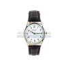 Montre design croco (bracelet noir fond blanc)