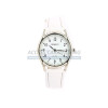 Montre design croco (bracelet blanc fond blanc)