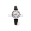 Montre design fine (bracelet noir fond alu)
