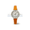 Montre design fine (bracelet camel fond alu)