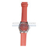 Montre design rosace (bracelet rouge fond rouge)