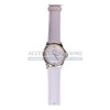 Montre design rosace (bracelet rose fond rose)