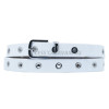 Ceinture blanche pour femme ou ado en cuir 115 cm