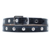Ceinture noire pour femme ou ado en cuir 120 cm