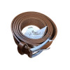 Ceinture marron 32mm en cuir 130 cm