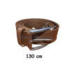 Ceinture marron 32mm en cuir 130 cm