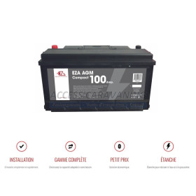 Batterie auxiliaire AGM 100Ah (compact sous siege) - Destockage