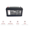 Batterie auxiliaire AGM 100Ah (compact sous siege)