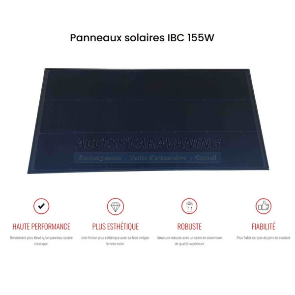 Panneau solaire EZA IBC 155 Watts PERC (NOUVEAUTE)