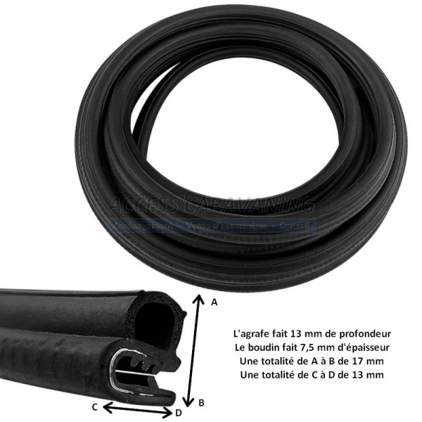Joint de porte pour caravane ou camping car